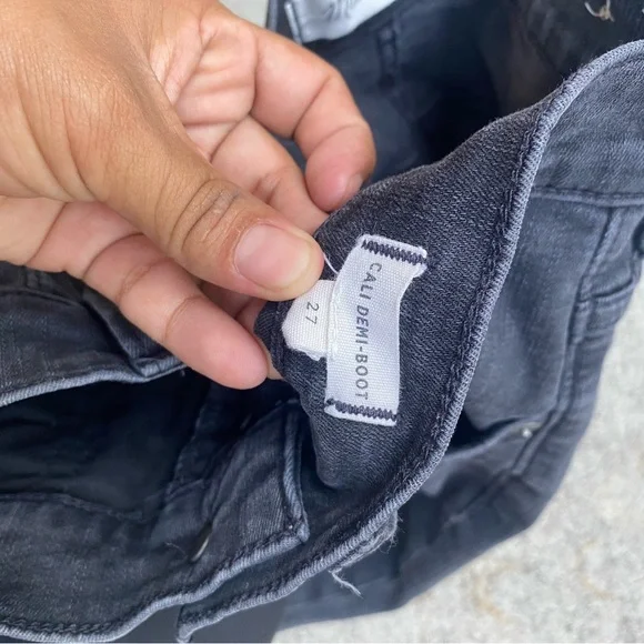 Madewell Charcoal Flare & Wide Leg Jeans - Picture 6 of 7